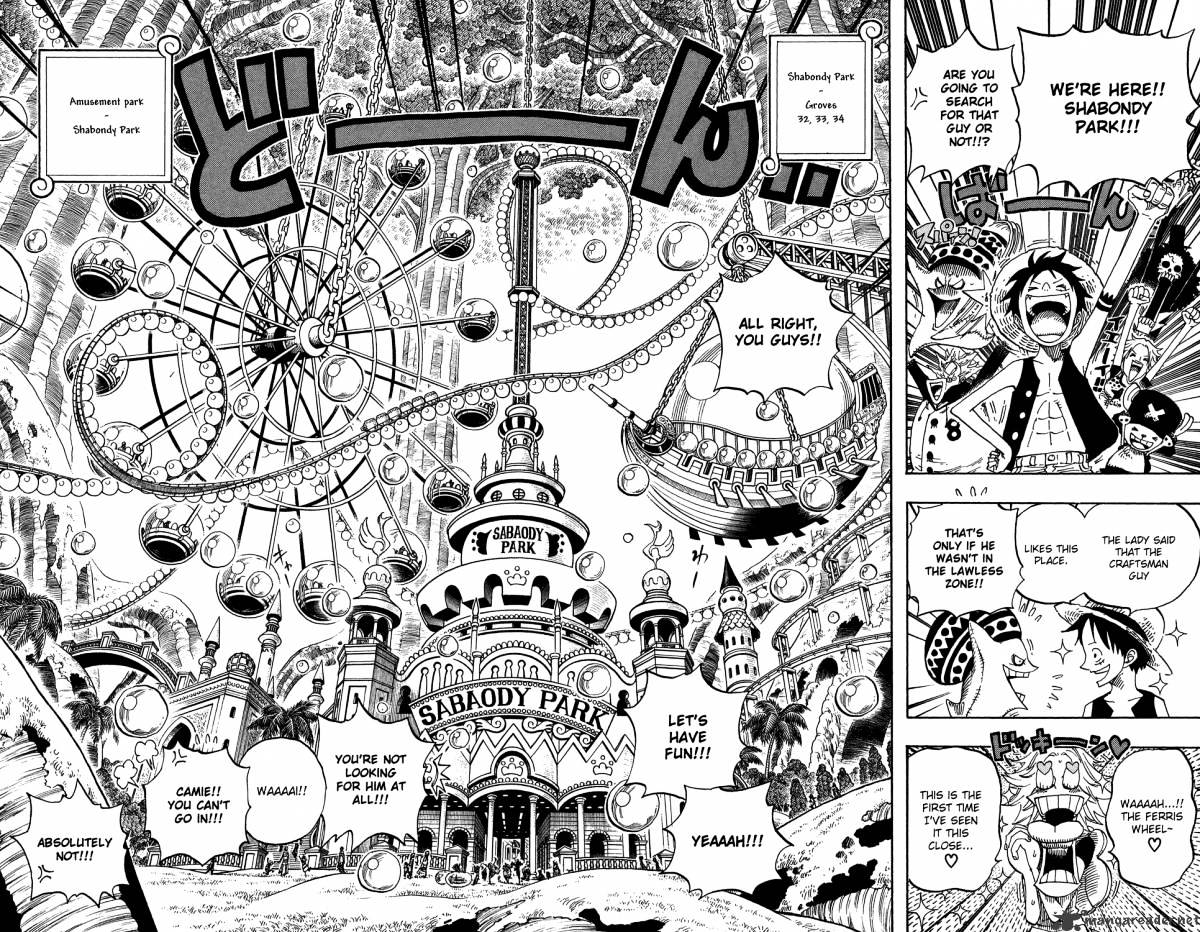 One Piece - Chapter 499 : Shabondy Park