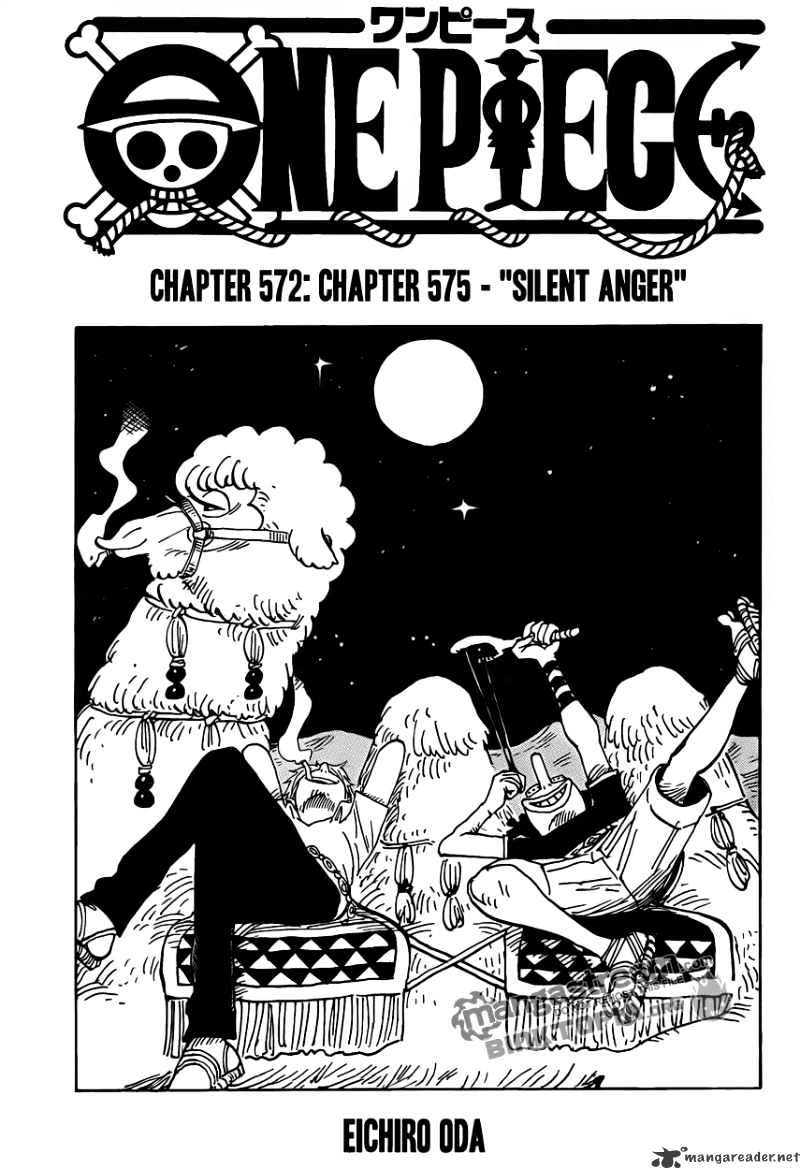 One Piece - Chapter 575 : Silent Anger