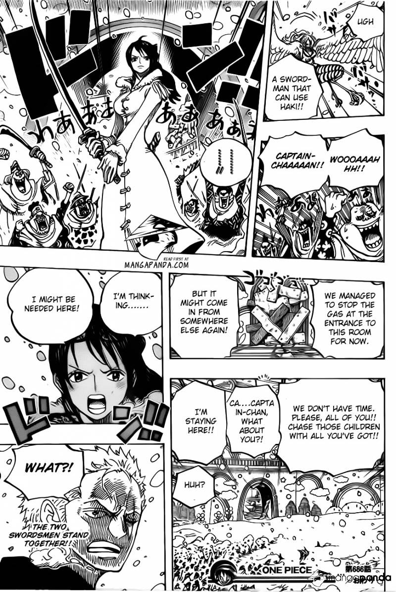 One Piece - Chapter 686 : Biscuit Room’s Snow Woman.