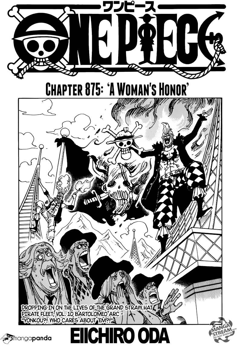 One Piece - Chapter 875 : A Woman S Honor