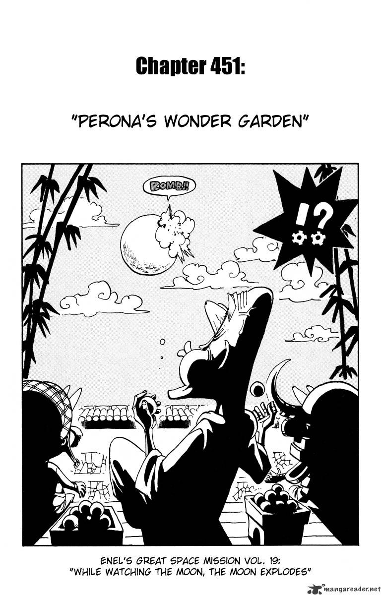 One Piece - Chapter 451 : Perona S Wonder Garden