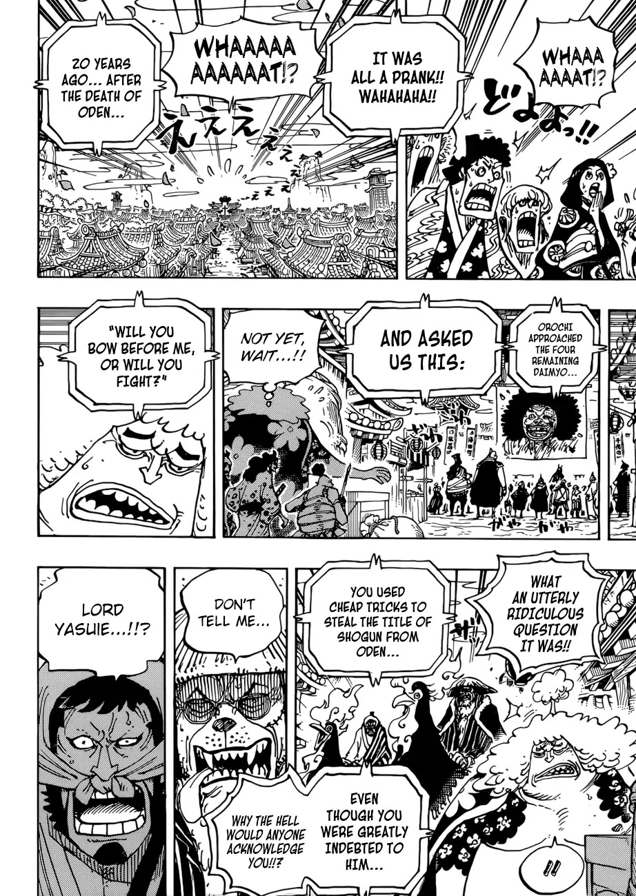 One Piece - Chapter 942: The Daimyo Of Hakumai, Shimotsuki Yasuie