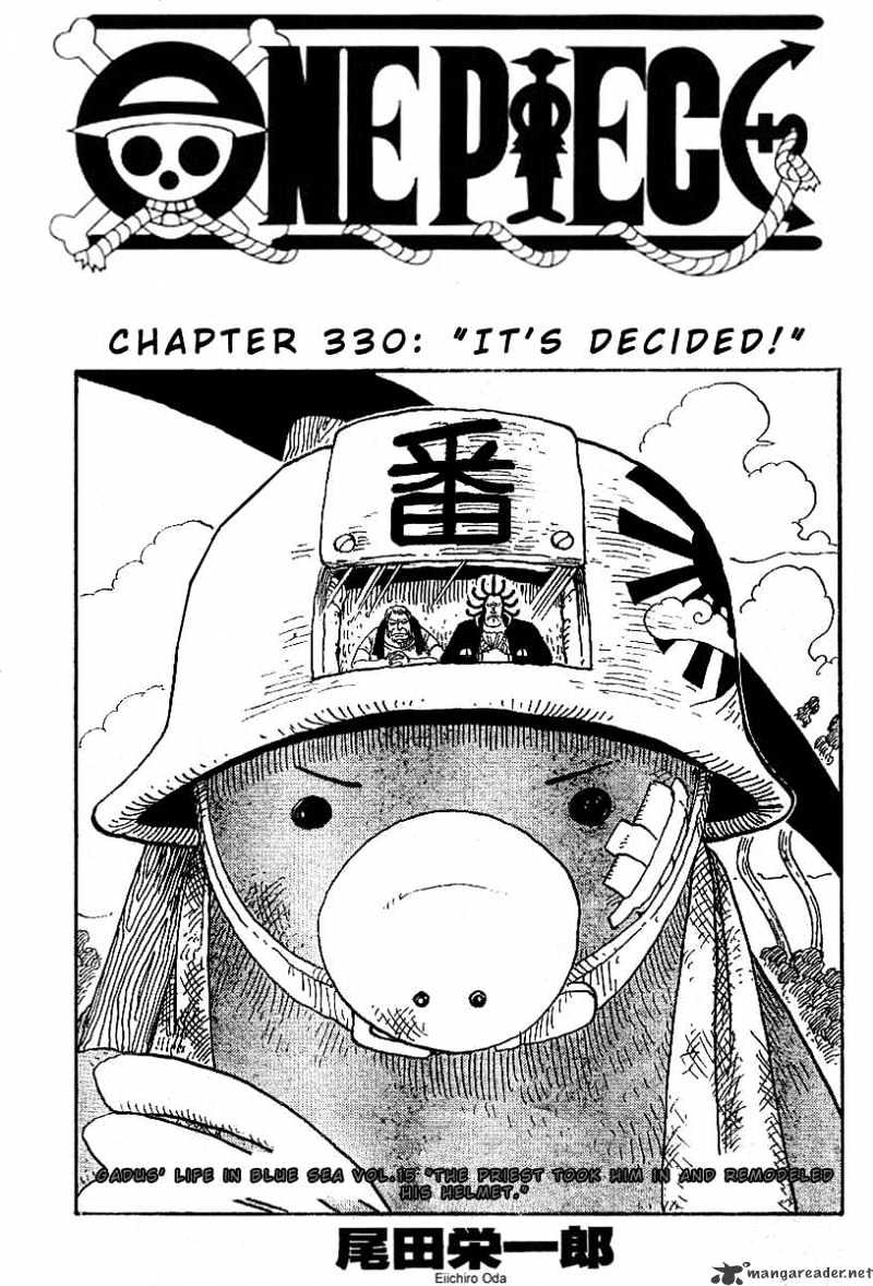 One Piece - Chapter 330 : It S Decided