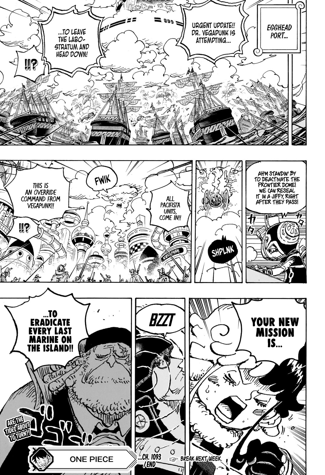 One Piece - Chapter 1093: Luffy Vs. Kizaru