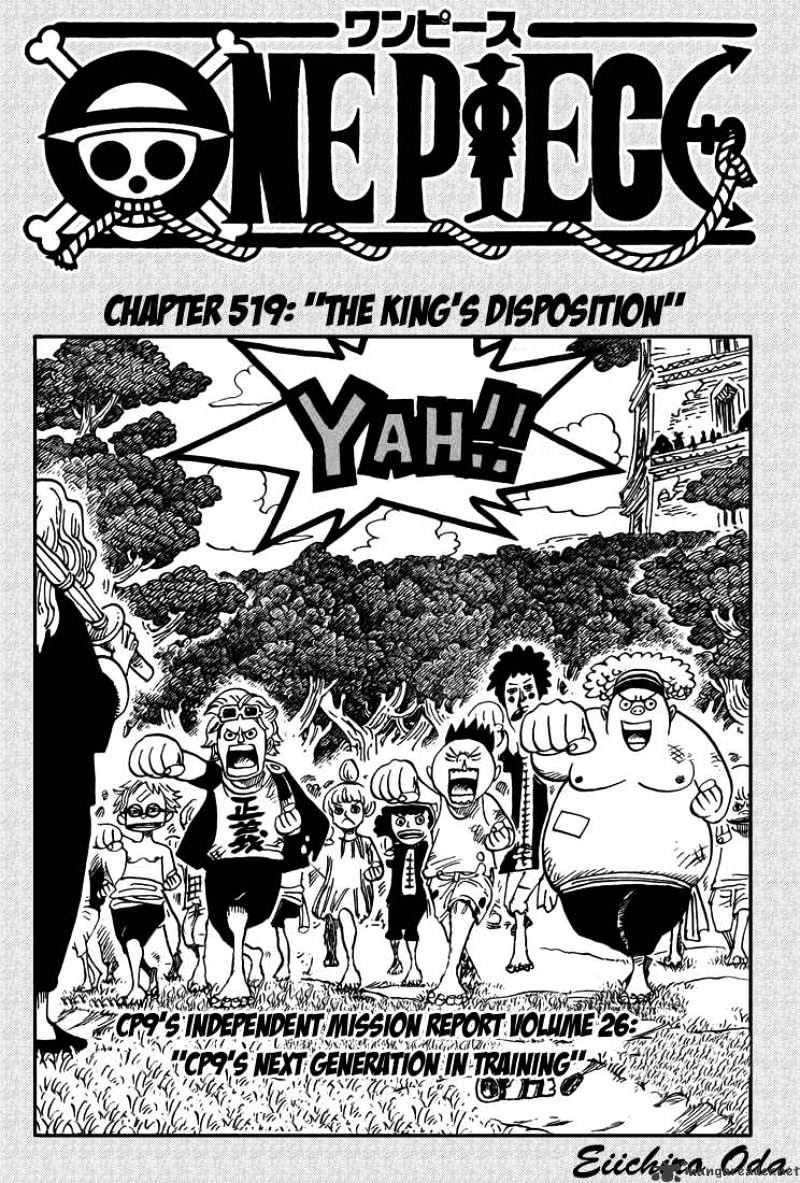 One Piece - Chapter 519 : The King S Disposition