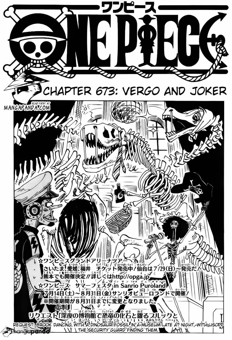 One Piece - Chapter 673 : Vergo And Joker