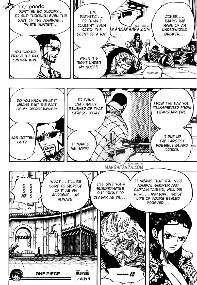 One Piece - Chapter 673 : Vergo And Joker