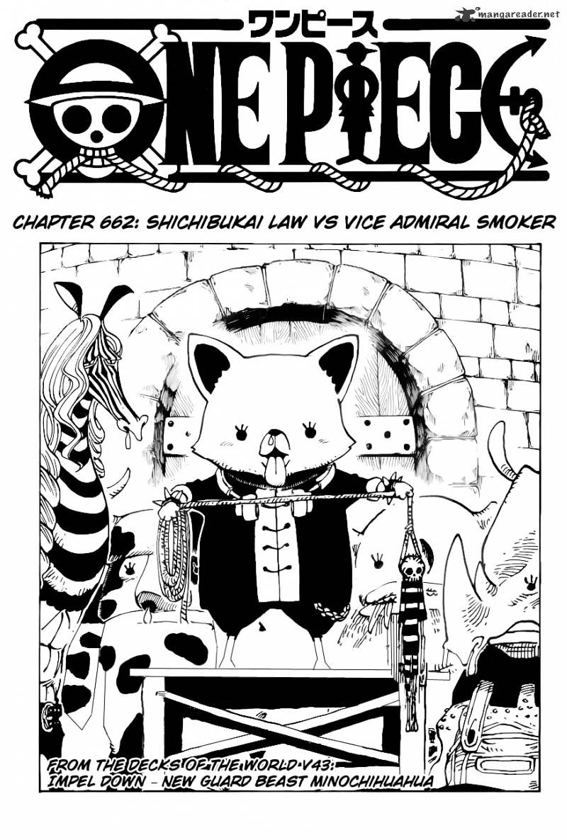 One Piece - Chapter 662 : Shichibukai Law Vs Vice Admiral Smoker