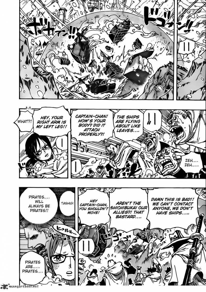 One Piece - Chapter 662 : Shichibukai Law Vs Vice Admiral Smoker