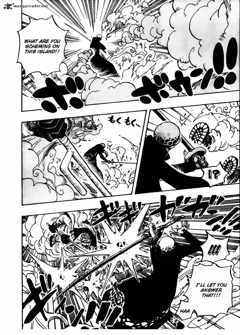 One Piece - Chapter 662 : Shichibukai Law Vs Vice Admiral Smoker