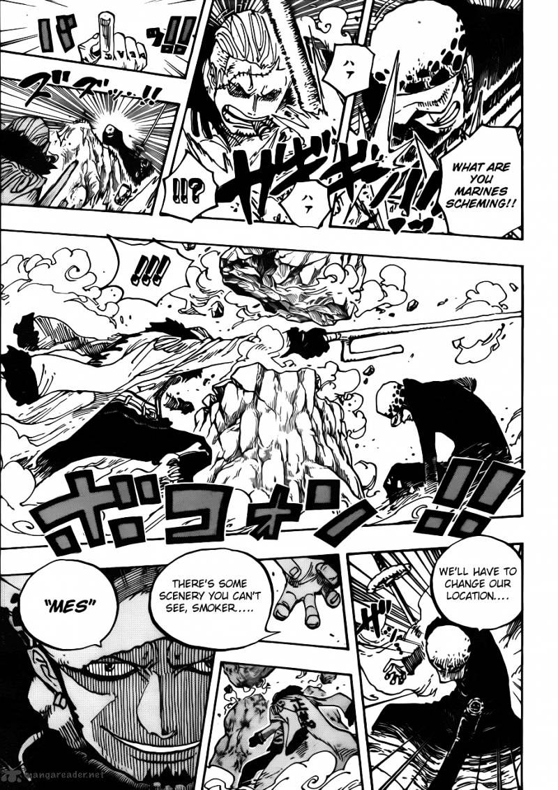 One Piece - Chapter 662 : Shichibukai Law Vs Vice Admiral Smoker