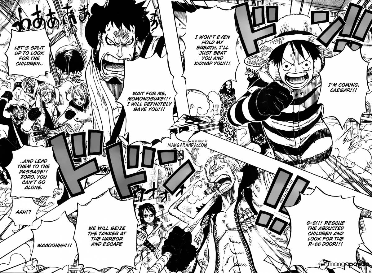 One Piece - Chapter 678 : Inside The Lab, Lobby Of Building A