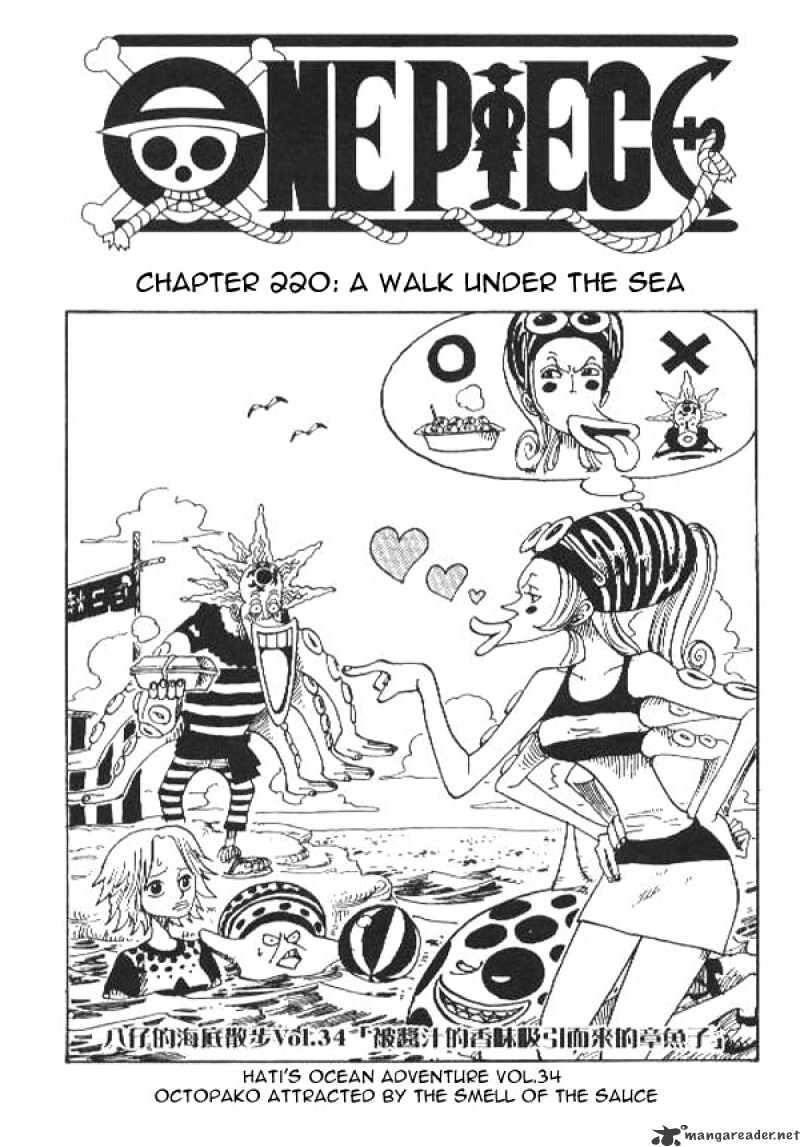 One Piece - Chapter 220 : A Walk Under The Sea