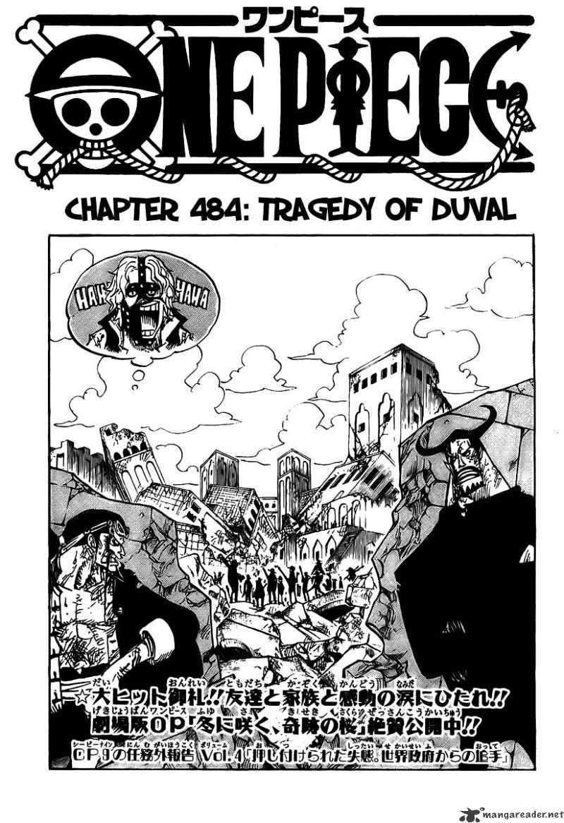 One Piece - Chapter 494 : Tragedy Of Duval