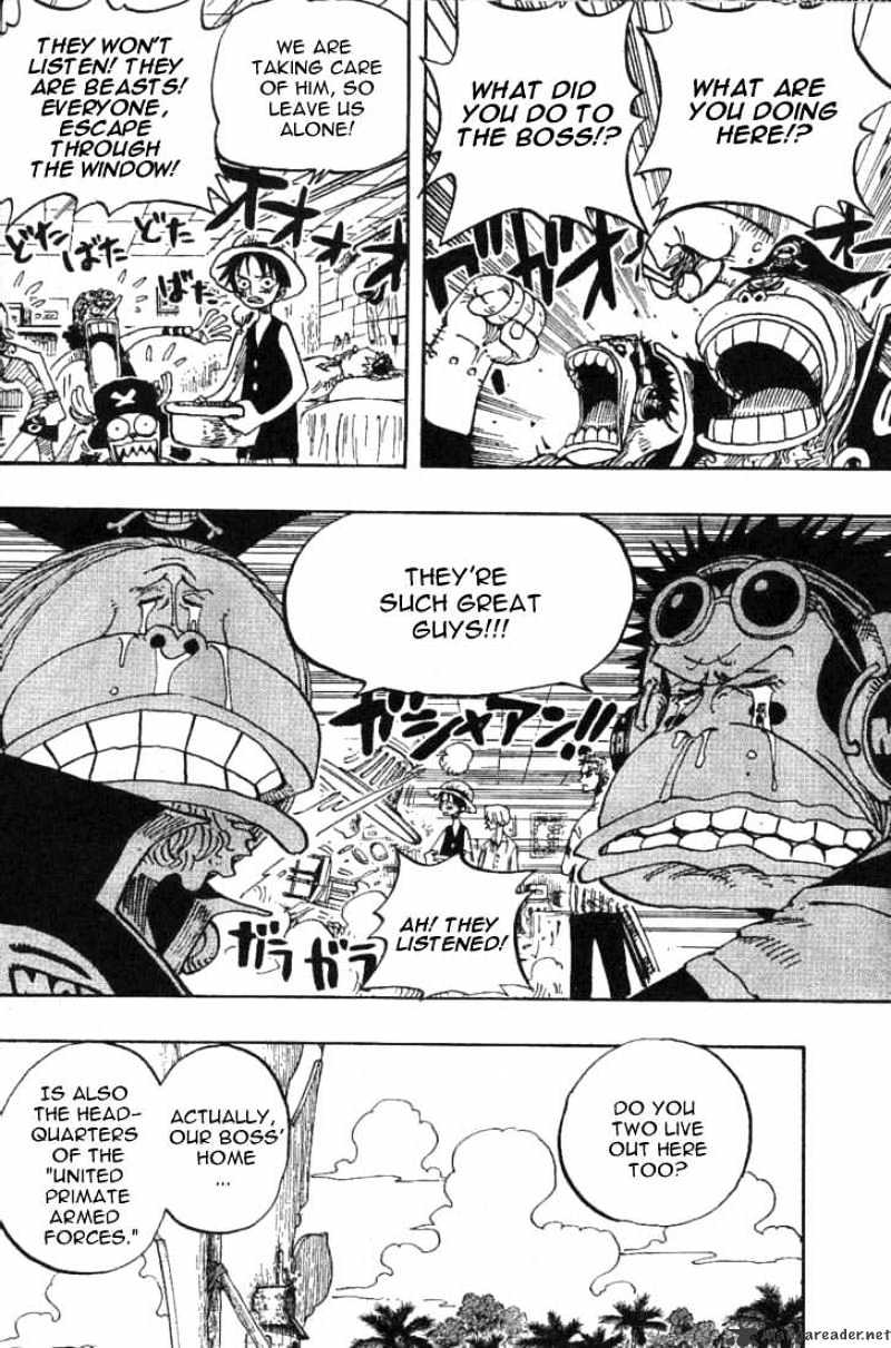 One Piece - Chapter 228 : United Primate Armed Forces Chief Captain-Monbran Cricket