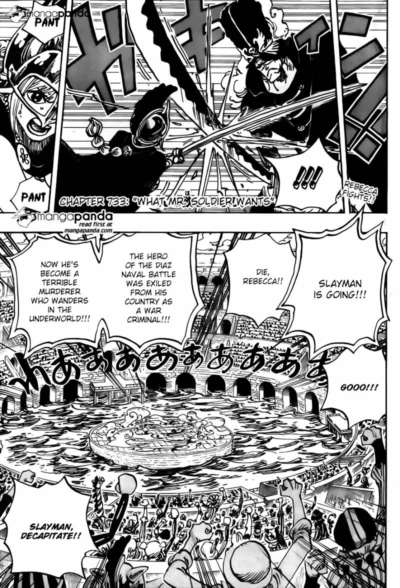 One Piece - Chapter 733 : What Mr. Soldier Wants