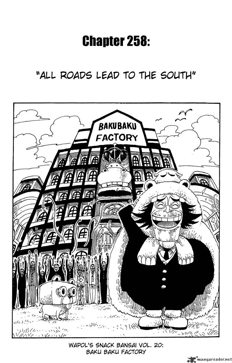 One Piece - Chapter 258 : All Roads Lead To The South