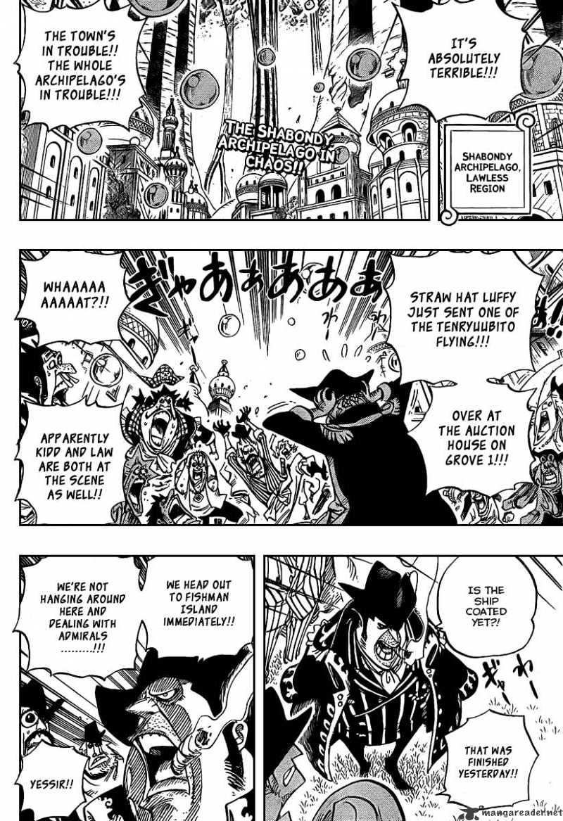 One Piece - Chapter 504 : Pirate Front Line On The Move!!