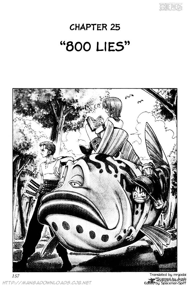 One Piece - Chapter 25 : 800 Lies