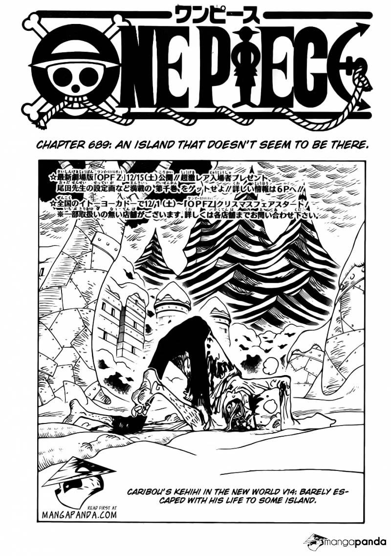 One Piece - Chapter 689 : An Island That Doesn’t Seem To Be There.