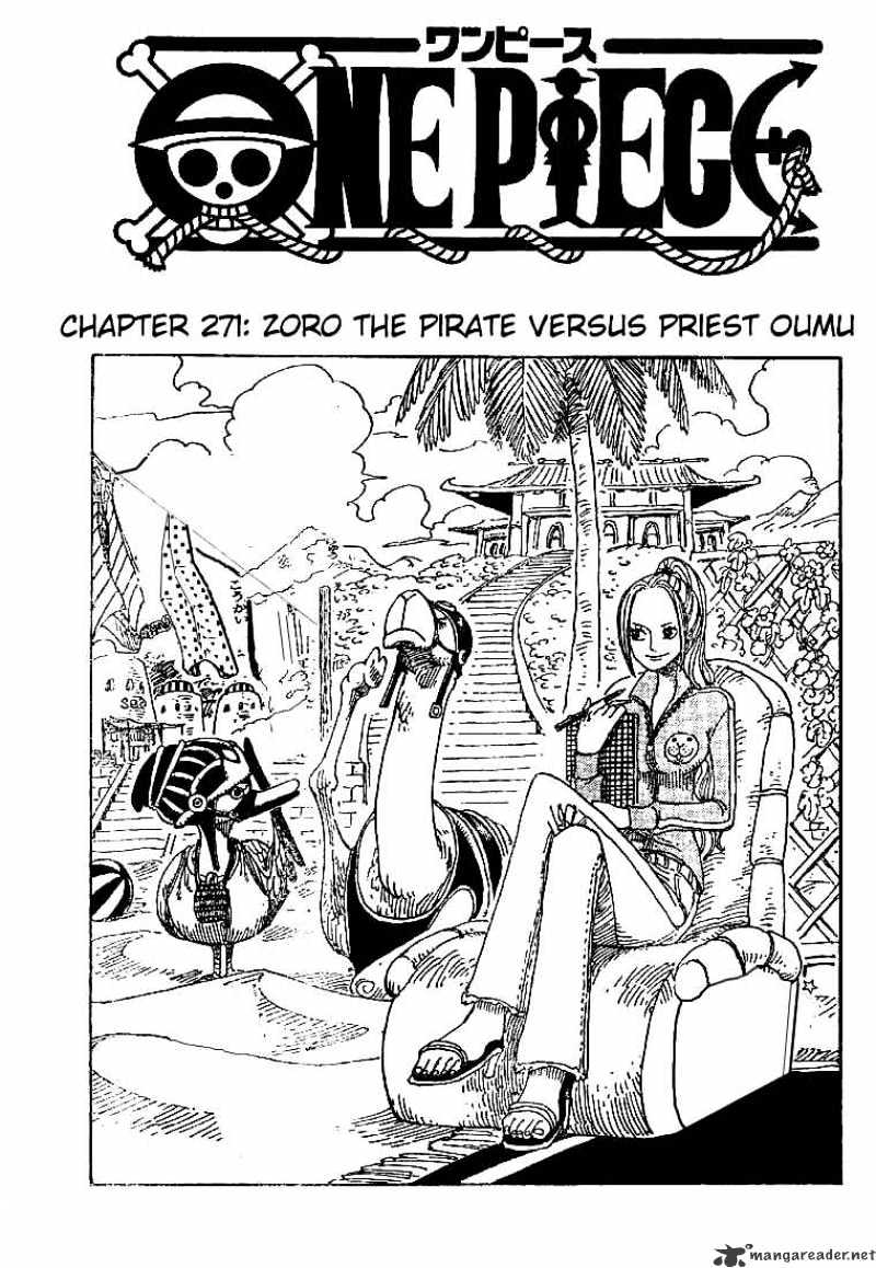 One Piece - Chapter 271 : Zoro The Pirate Versus Priest Oumu