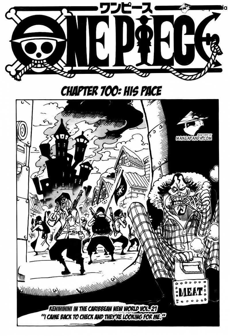 One Piece - Chapter 700 : His Pace