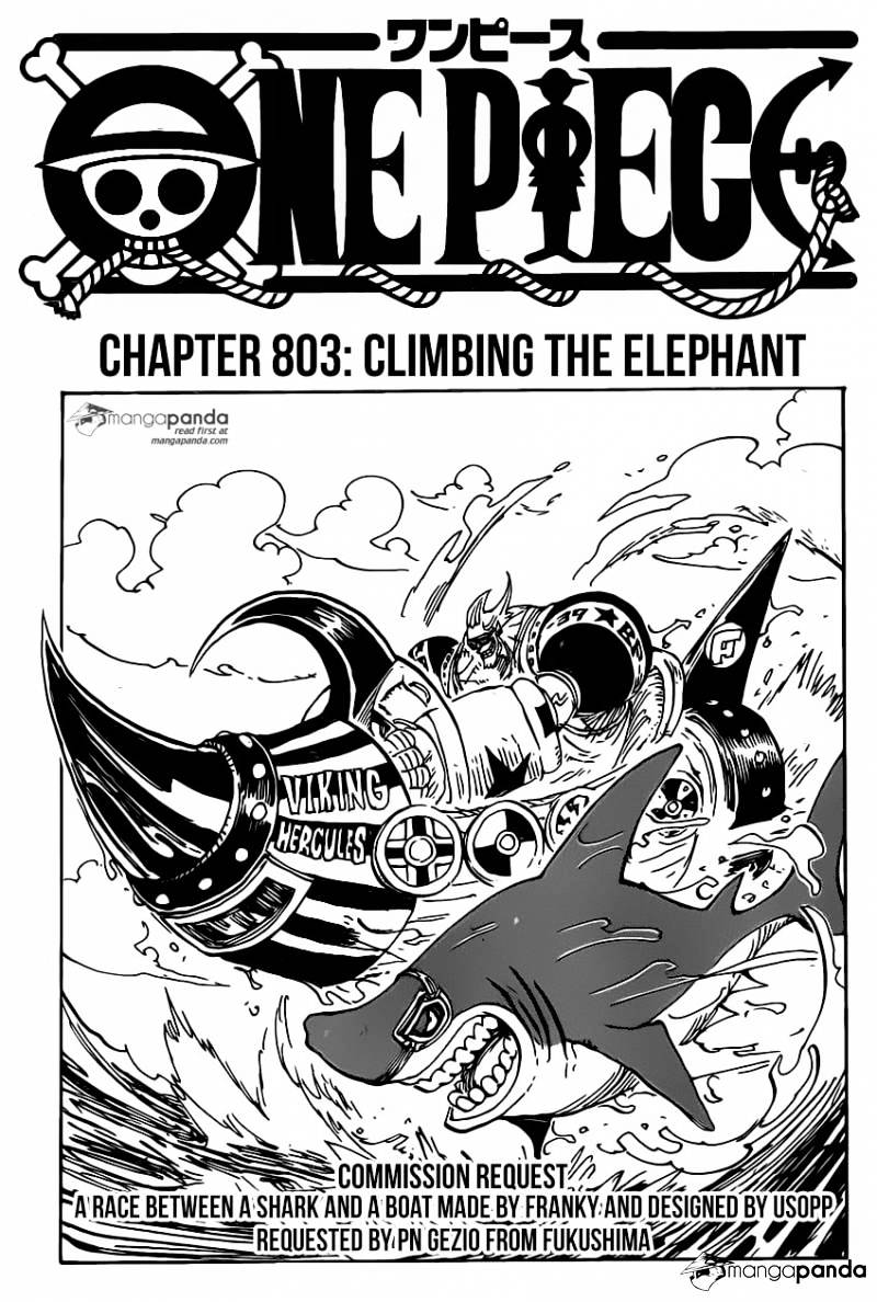 One Piece - Chapter 803 : Climbing The Elephant