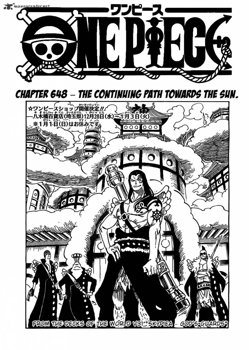 One Piece - Chapter 648 : The Continuing Path Towards The Sun.