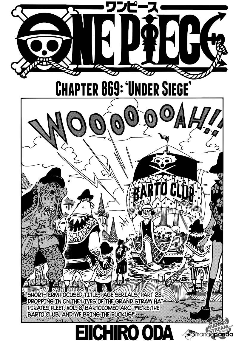 One Piece - Chapter 869 : Under Siege