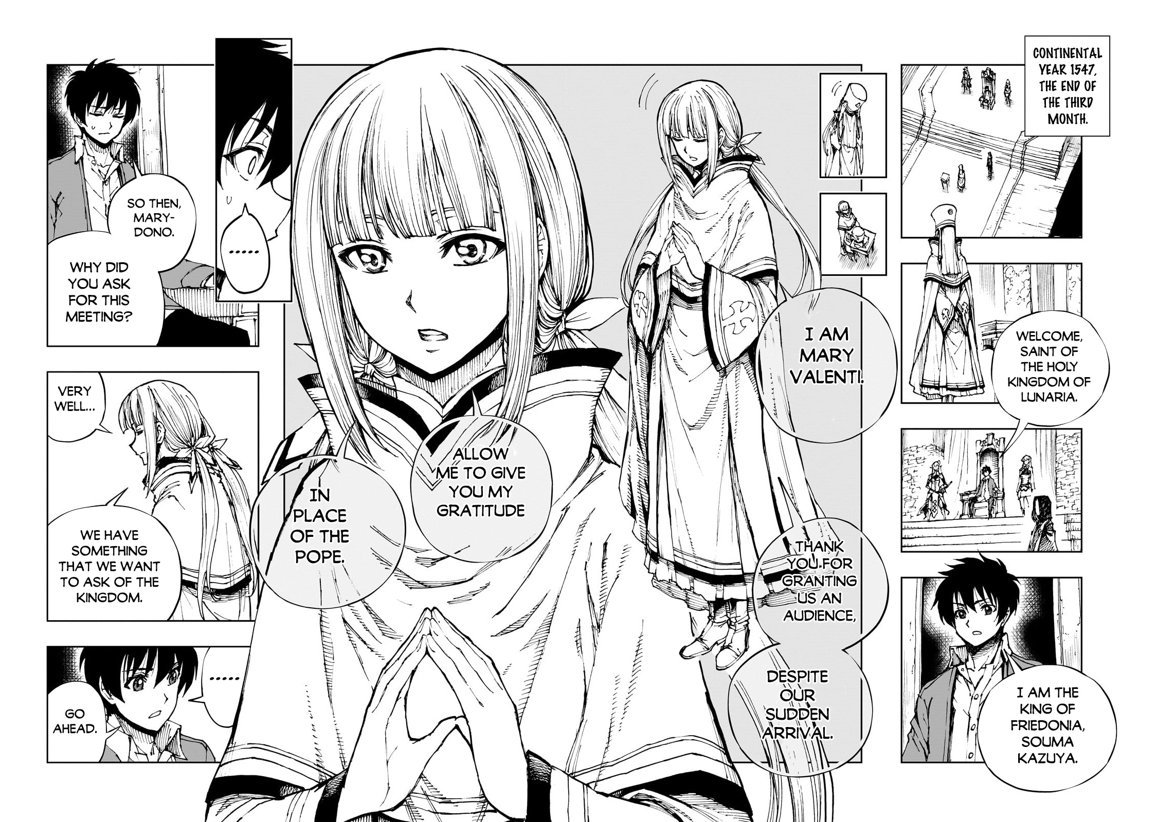 Genjitsushugisha No Oukokukaizouki - Chapter 59.1: The Arrival Of The Saint (1)