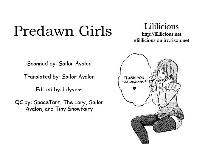 Predawn Girls - Chapter 1 : Oneshot