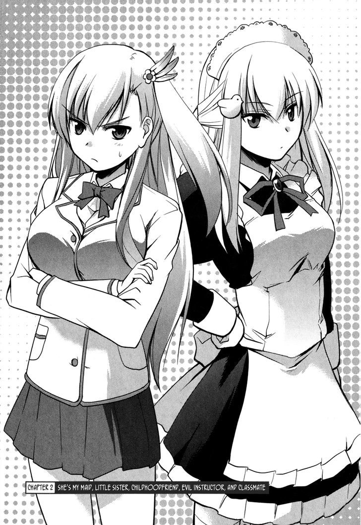 Hatoko-San To Rabukome - Chapter 2 : She's My Maid, Little Sister, Childhood Friend, Evil Instructor,...