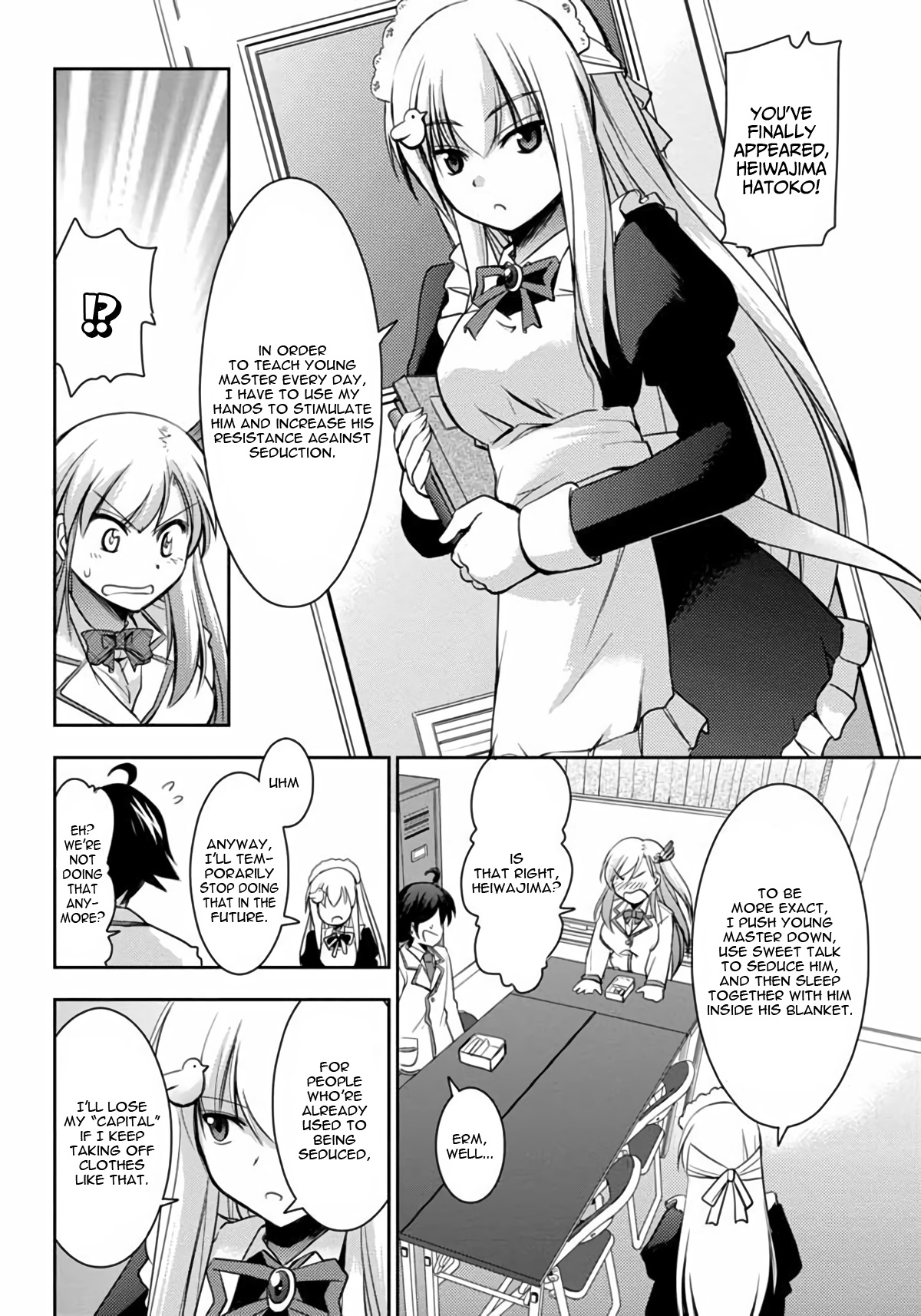 Hatoko-San To Rabukome - Vol.1 Chapter 3: She's My Maid, Little Sister, Childhood Friend, Classmate, And Student Council President