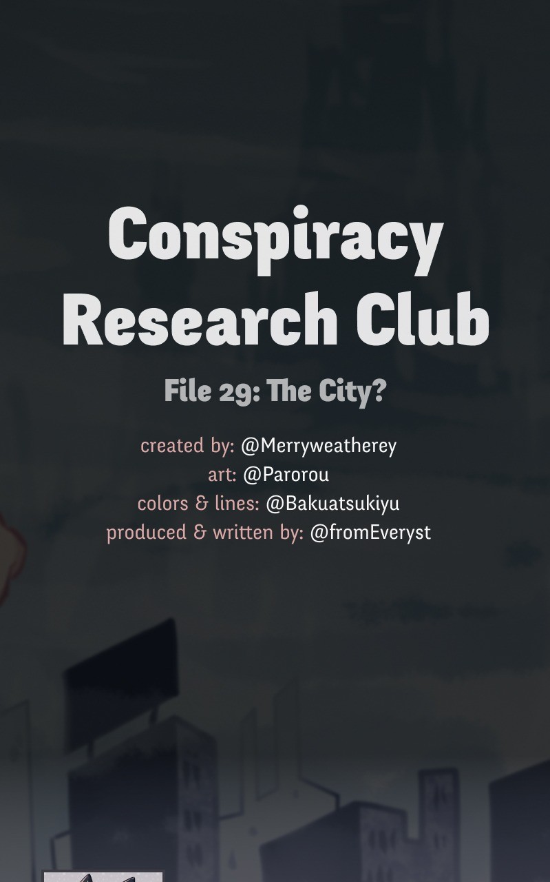 @Crc_Luna: Conspiracy Research Club - Vol.2 Chapter 29: The City