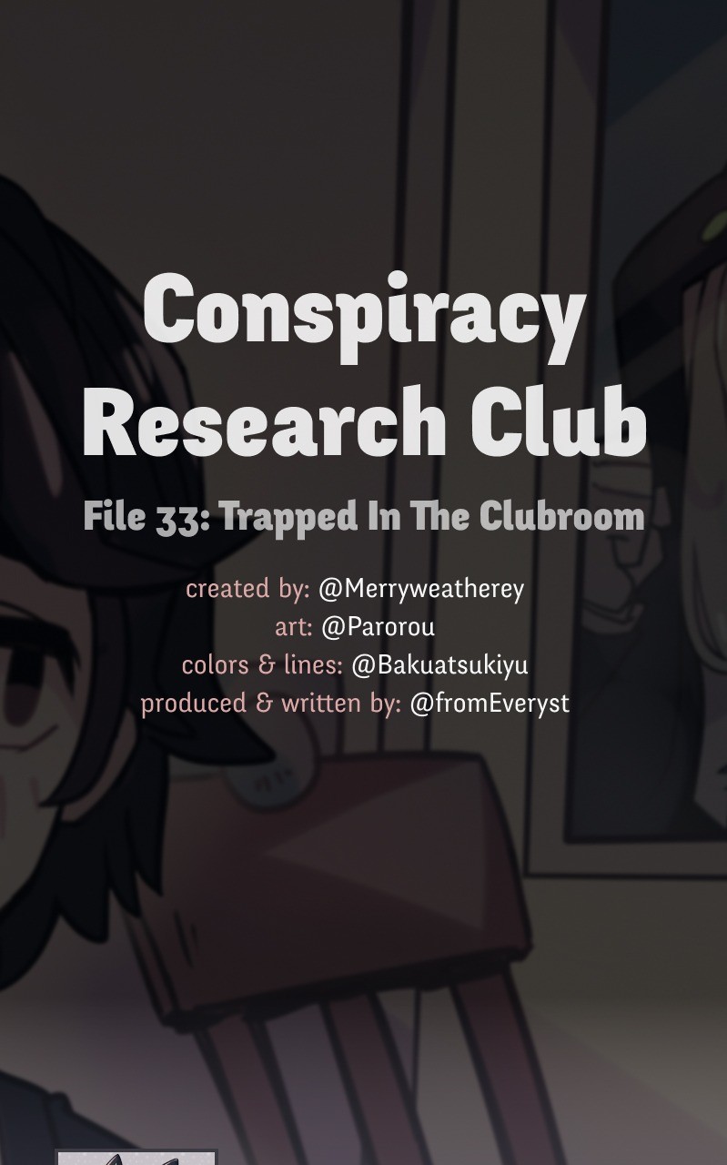 @Crc_Luna: Conspiracy Research Club - Vol.2 Chapter 33: Trapped In The Clubroom