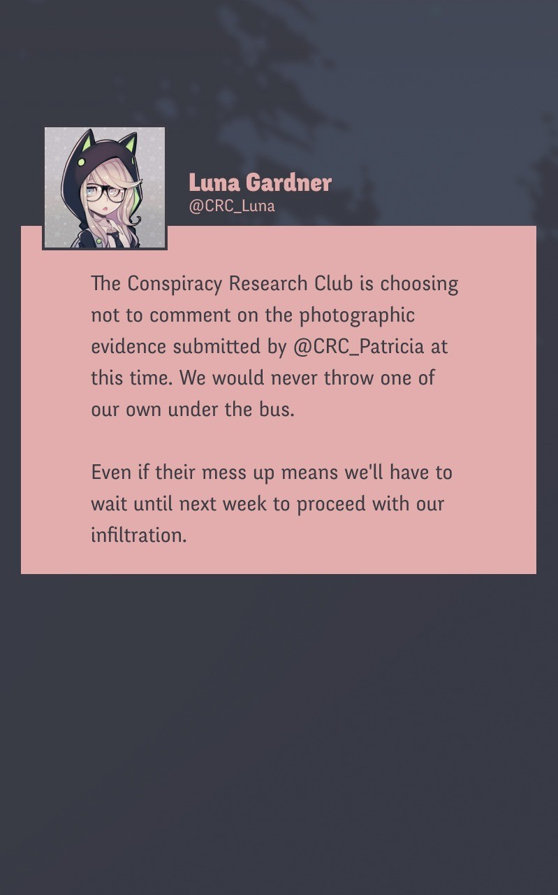 @Crc_Luna: Conspiracy Research Club - Vol.2 Chapter 24: Operation Infiltration