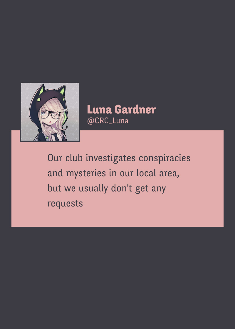 @Crc_Luna: Conspiracy Research Club - Vol.1 Chapter 1: Phantom Clown Syndrome