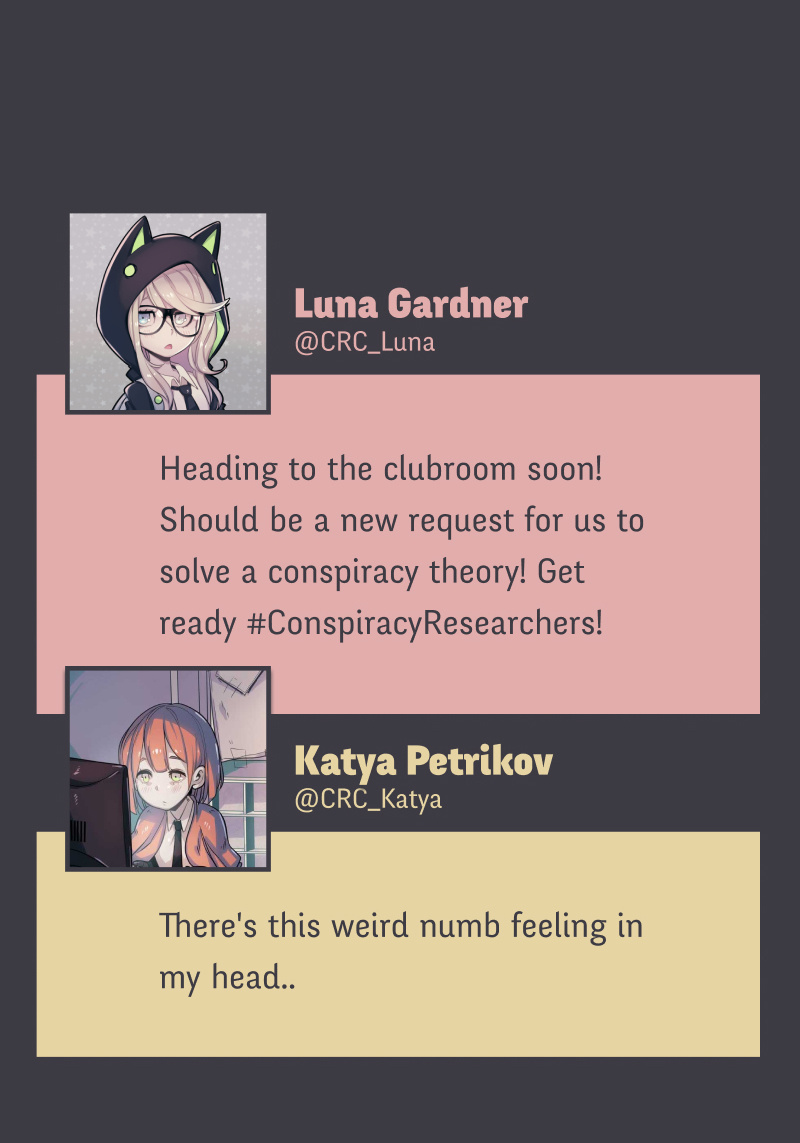 @Crc_Luna: Conspiracy Research Club - Vol.1 Chapter 12: Stay At School