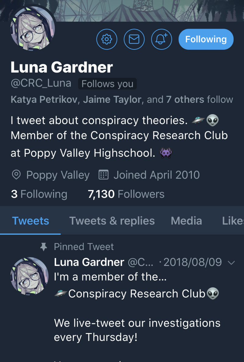 @Crc_Luna: Conspiracy Research Club - Vol.1 Chapter 2: The Screaming Hallway