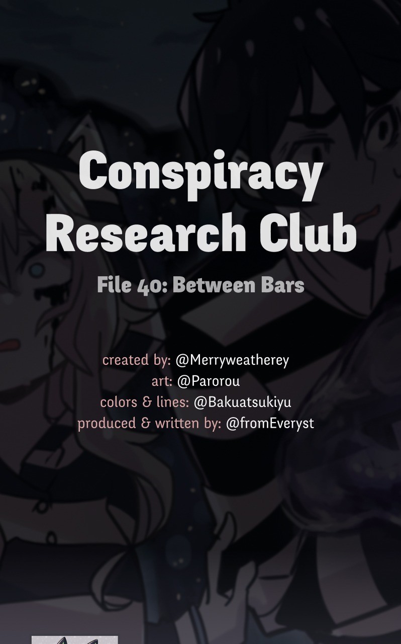 @Crc_Luna: Conspiracy Research Club - Vol.2 Chapter 40: Between Bars