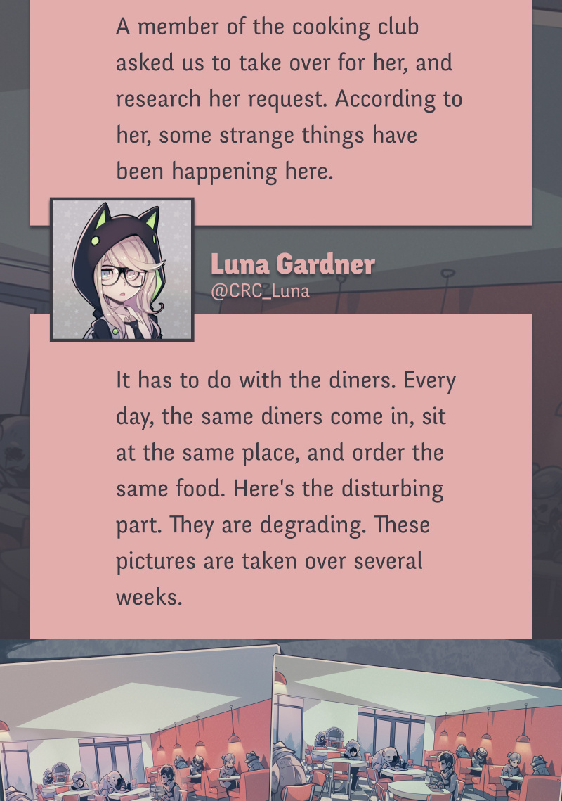 @Crc_Luna: Conspiracy Research Club - Vol.1 Chapter 6: Diner (1)