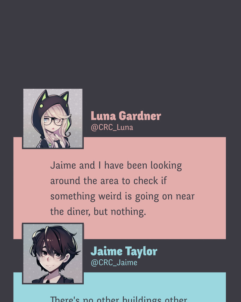 @Crc_Luna: Conspiracy Research Club - Vol.1 Chapter 6: Diner (1)