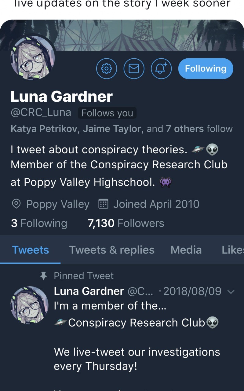 @Crc_Luna: Conspiracy Research Club - Vol.2 Chapter 16: Deja Vu