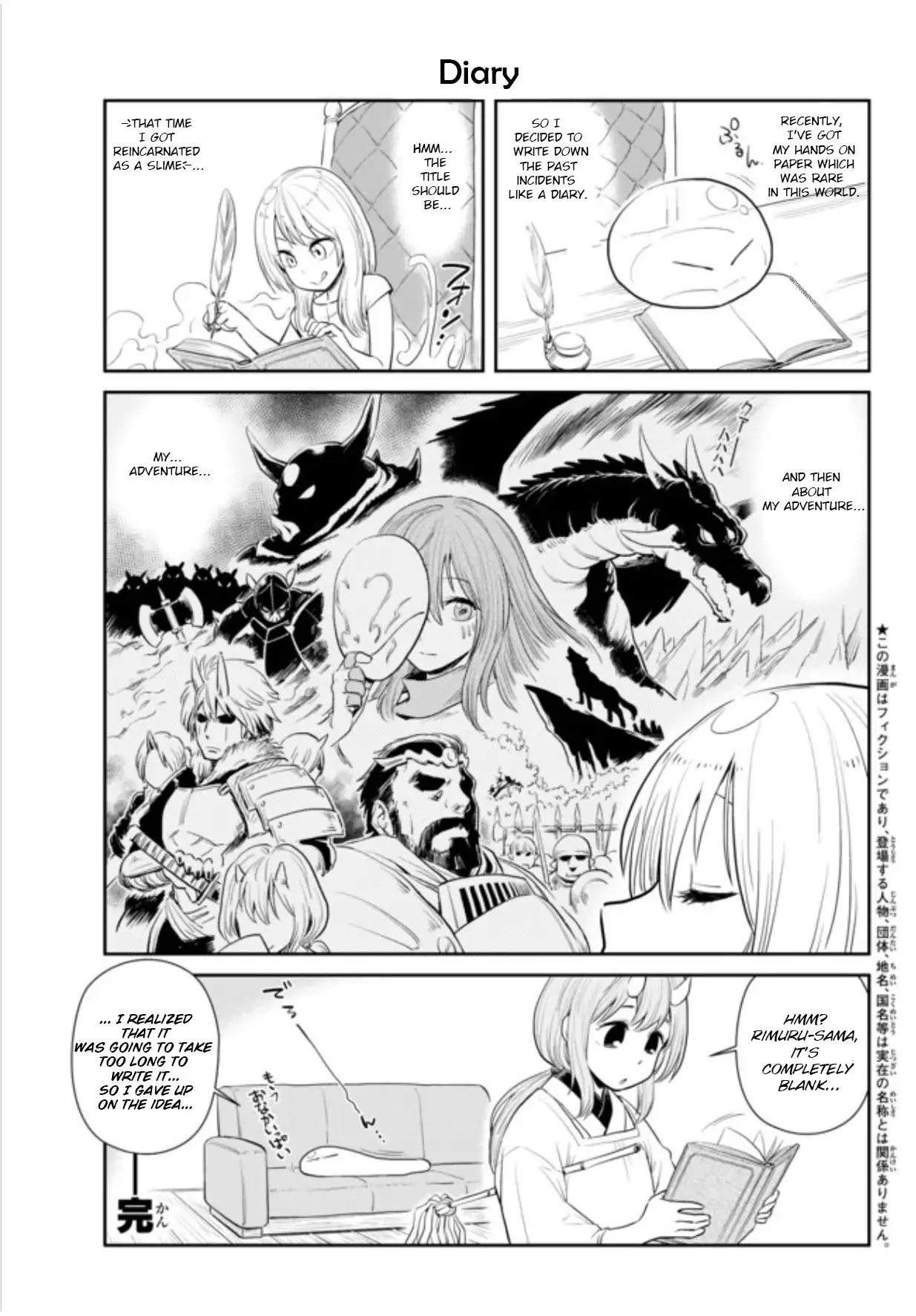 Tensura Nikki Tensei Shitara Slime Datta Ken - Chapter 1: Diary No. 1(First Half)