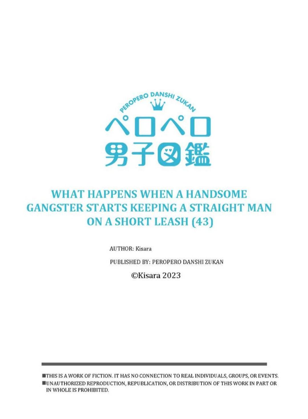 What Happens When A Handsome Gangster Starts Keeping A Straight Man On A Short Leash - Chapter 43