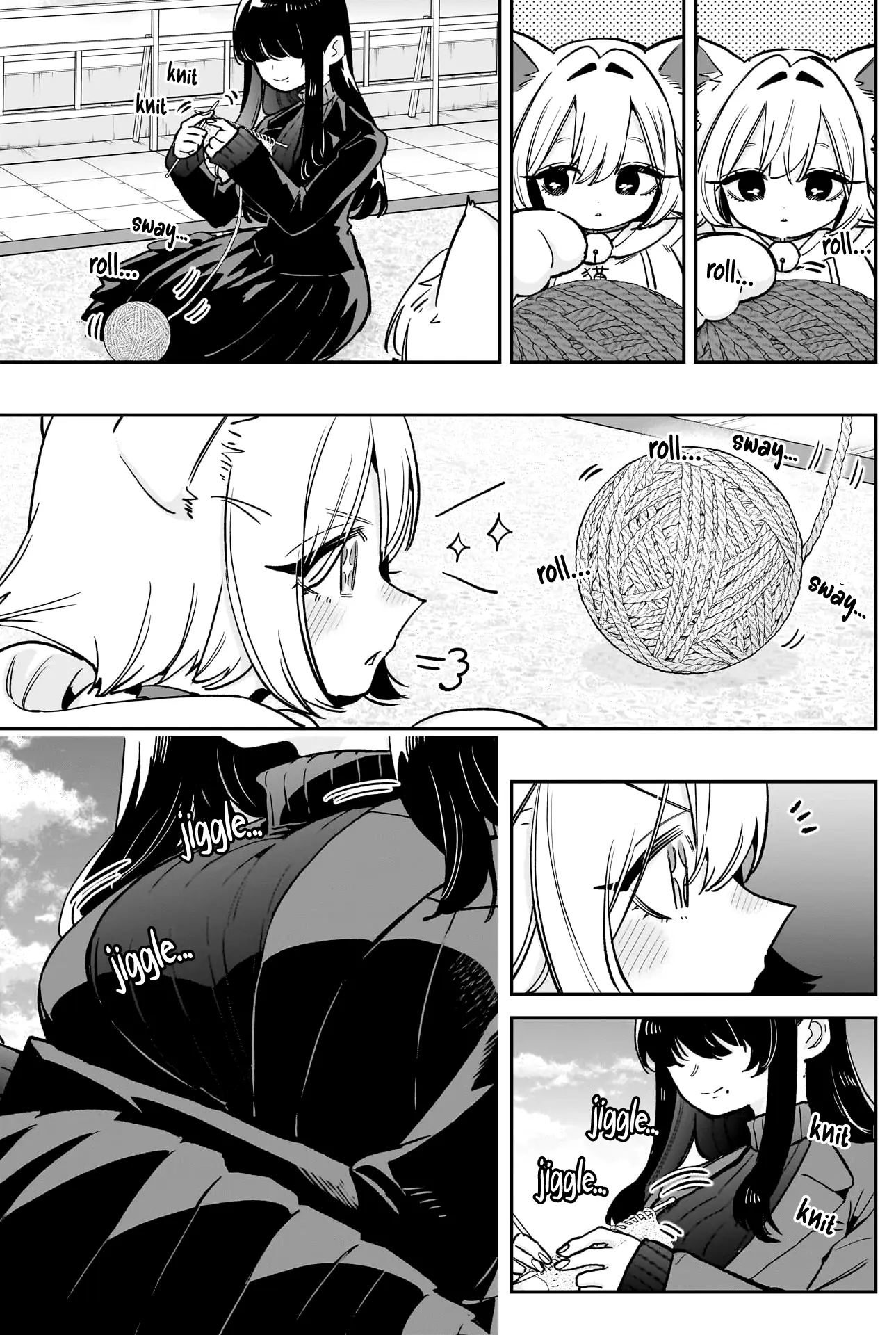 The 100 Girlfriends Who Really, Really, Really, Really, Really Love You - Chapter 193: Meme Knitting And Tama The Kitty / Meme And Kurumi's Back-Alley Expedition