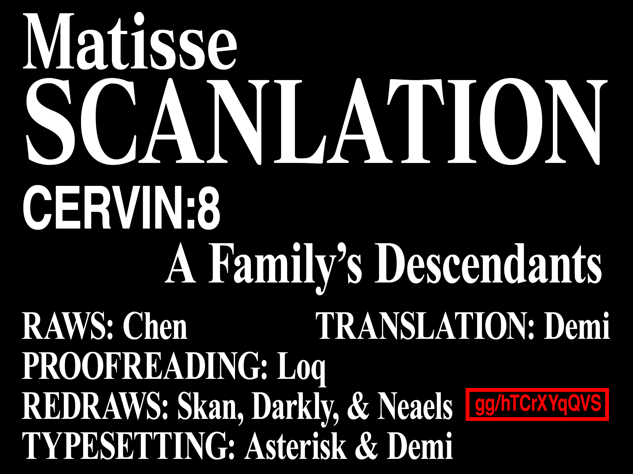 Re Cervin - Chapter 8: A Family's Descendants