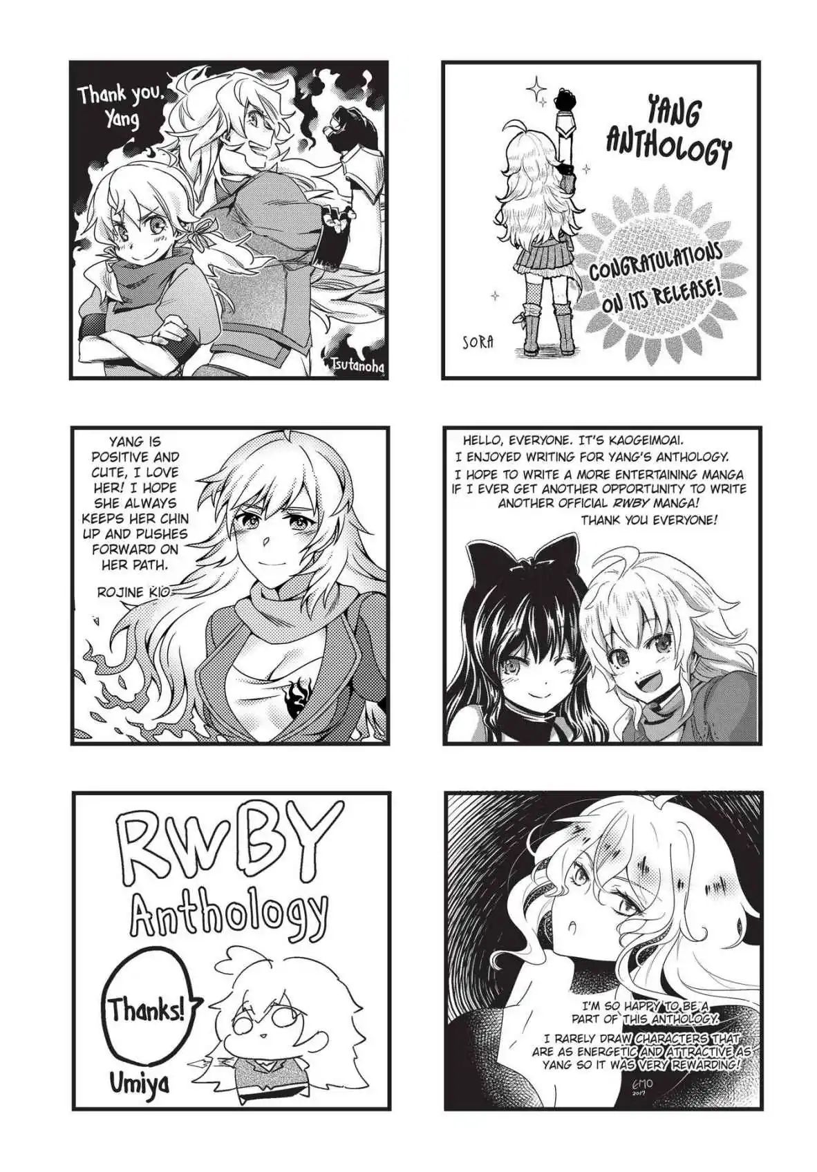 Rwby: Official Manga Anthology - Vol.4 Author Commentary