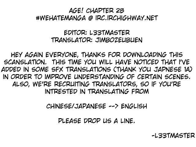 Age! - Vol.1 Chapter 2 : The Fuse