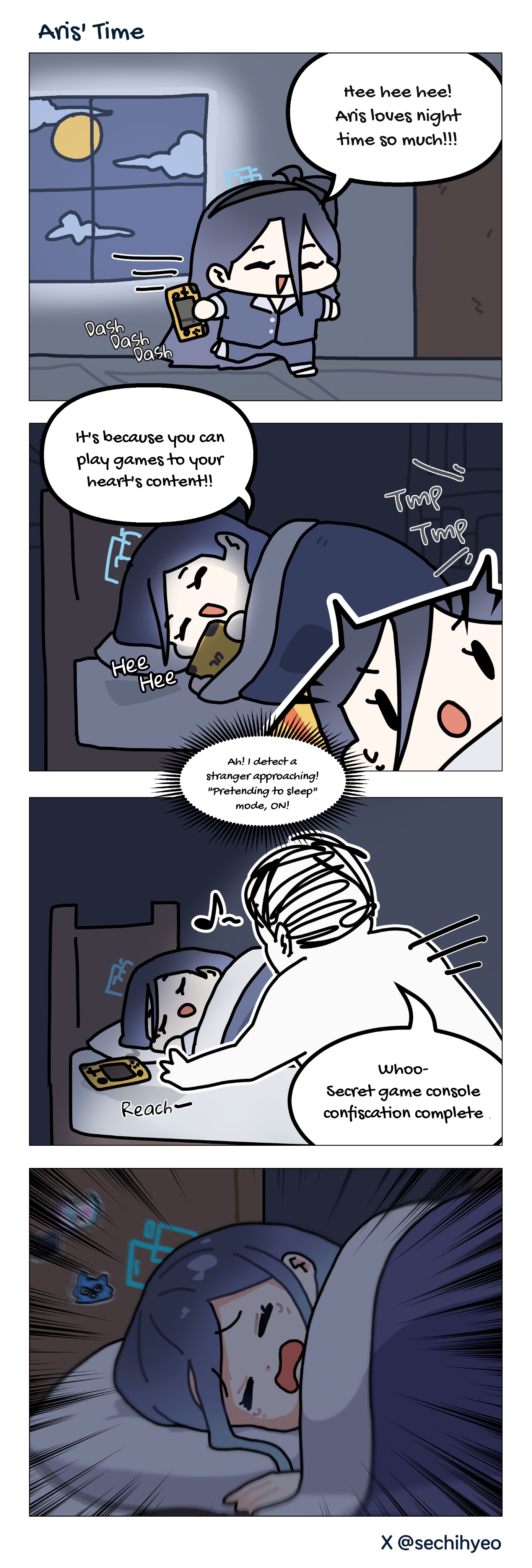 Blue Archive - Bluesechi's 4-Koma (Doujinshi) - Chapter 1: Aris' Time